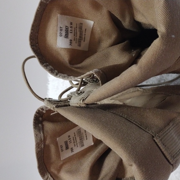 Men's Rocky Tan Military Hot Weather Army Combat Boots Size 11.5W - Picture 8 of 15